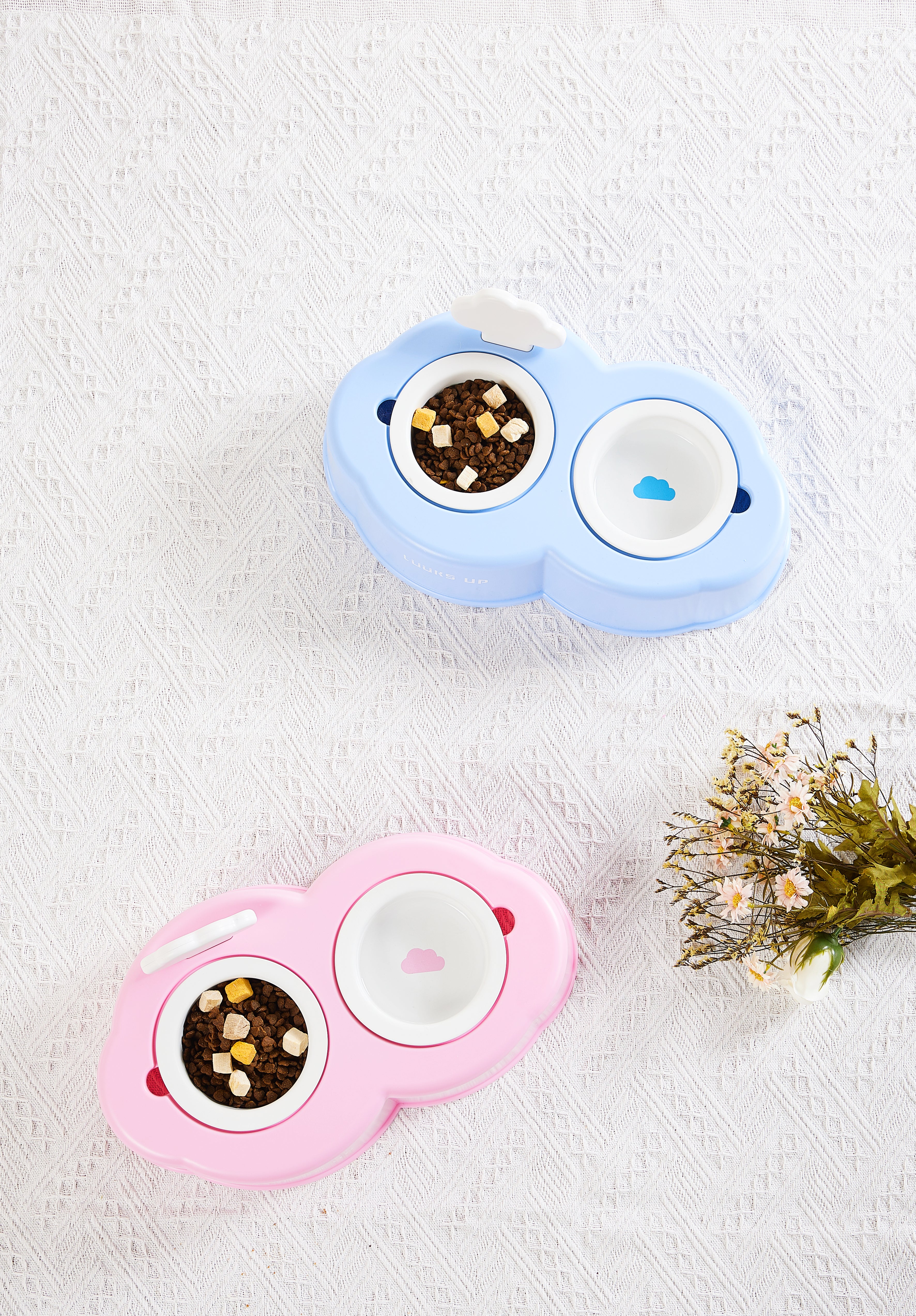 Cloud Double Bowls