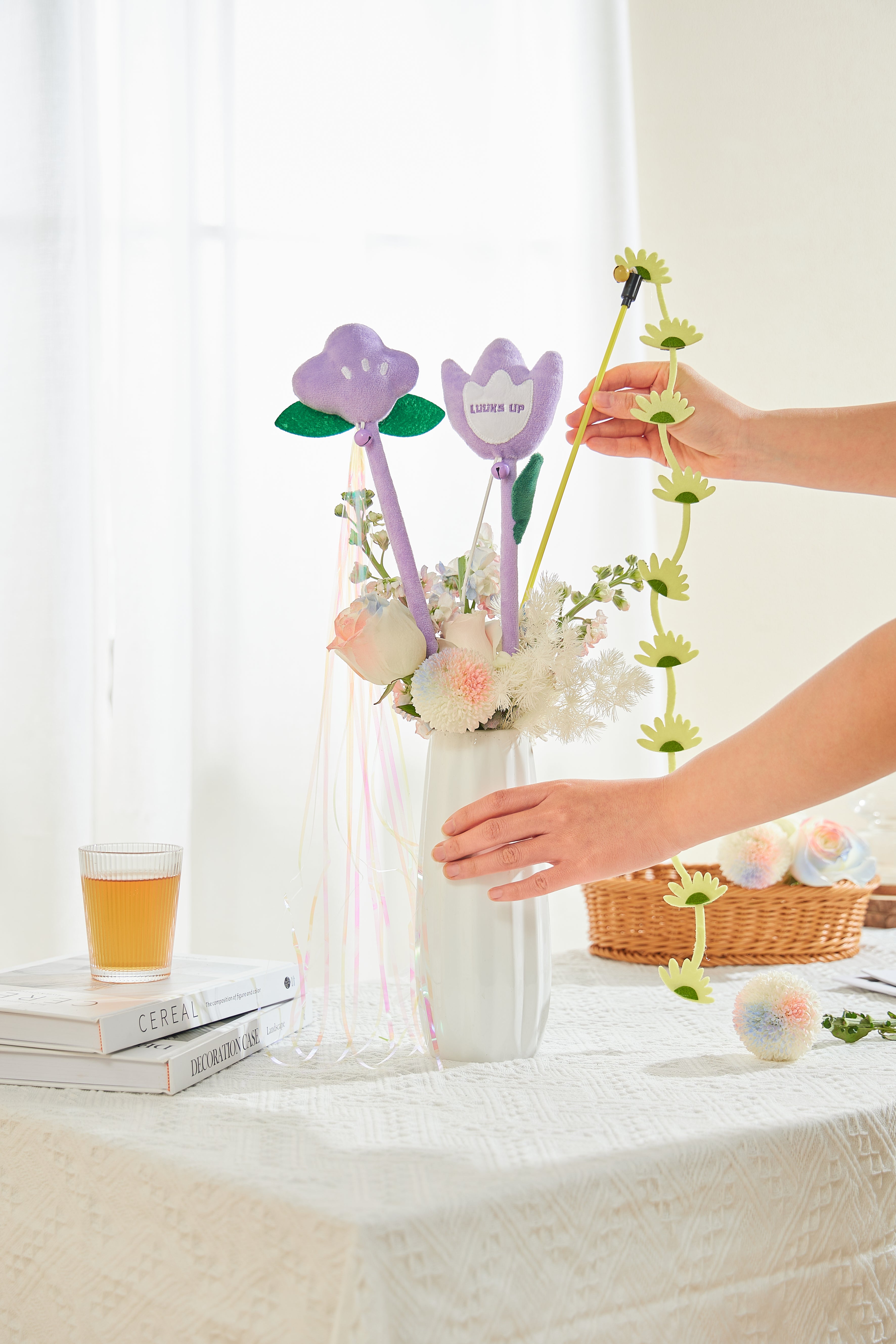 Flower Cat Toy - A Bouquet of Violets