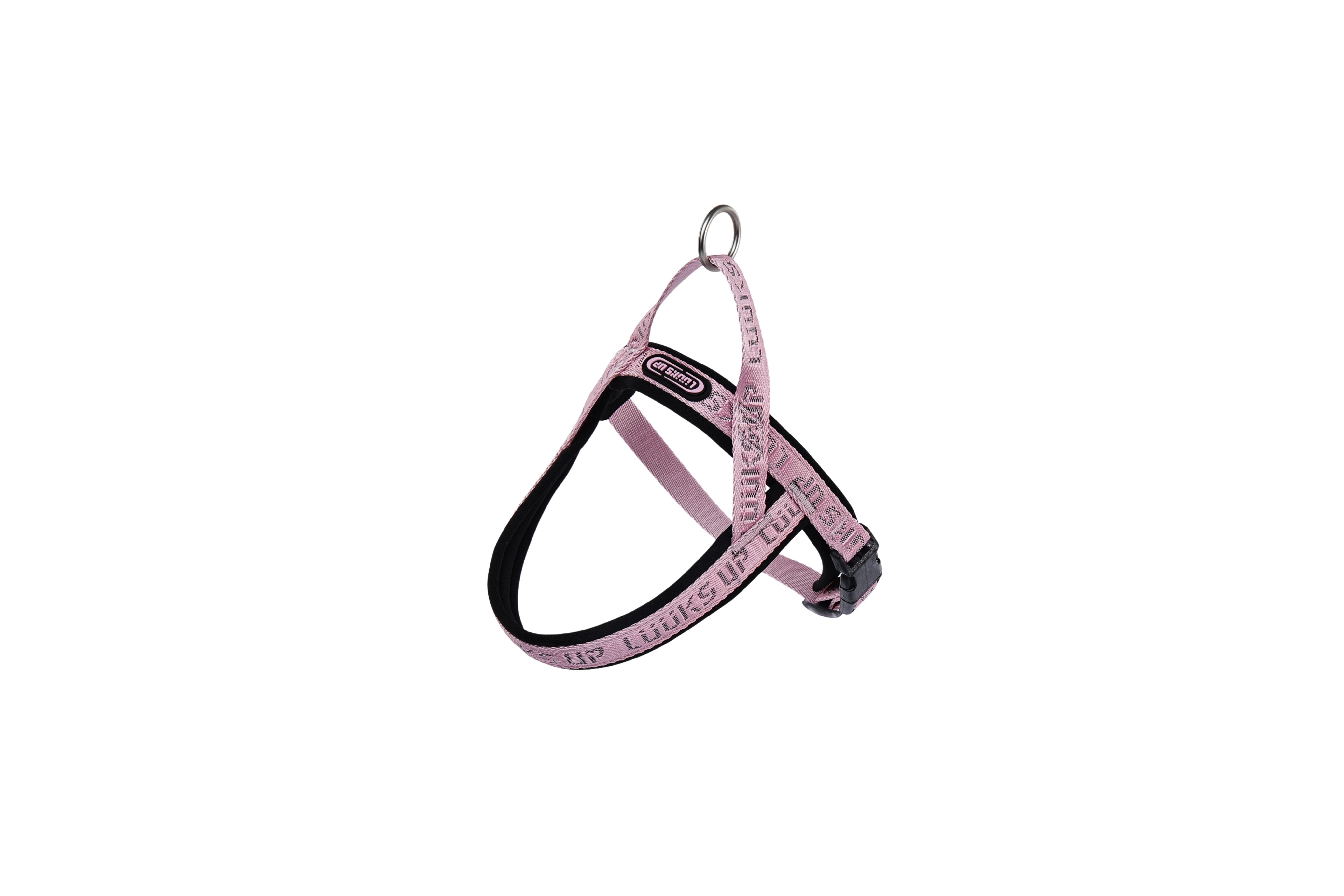 URBAN SPORT Dog saddle harness - Black pink