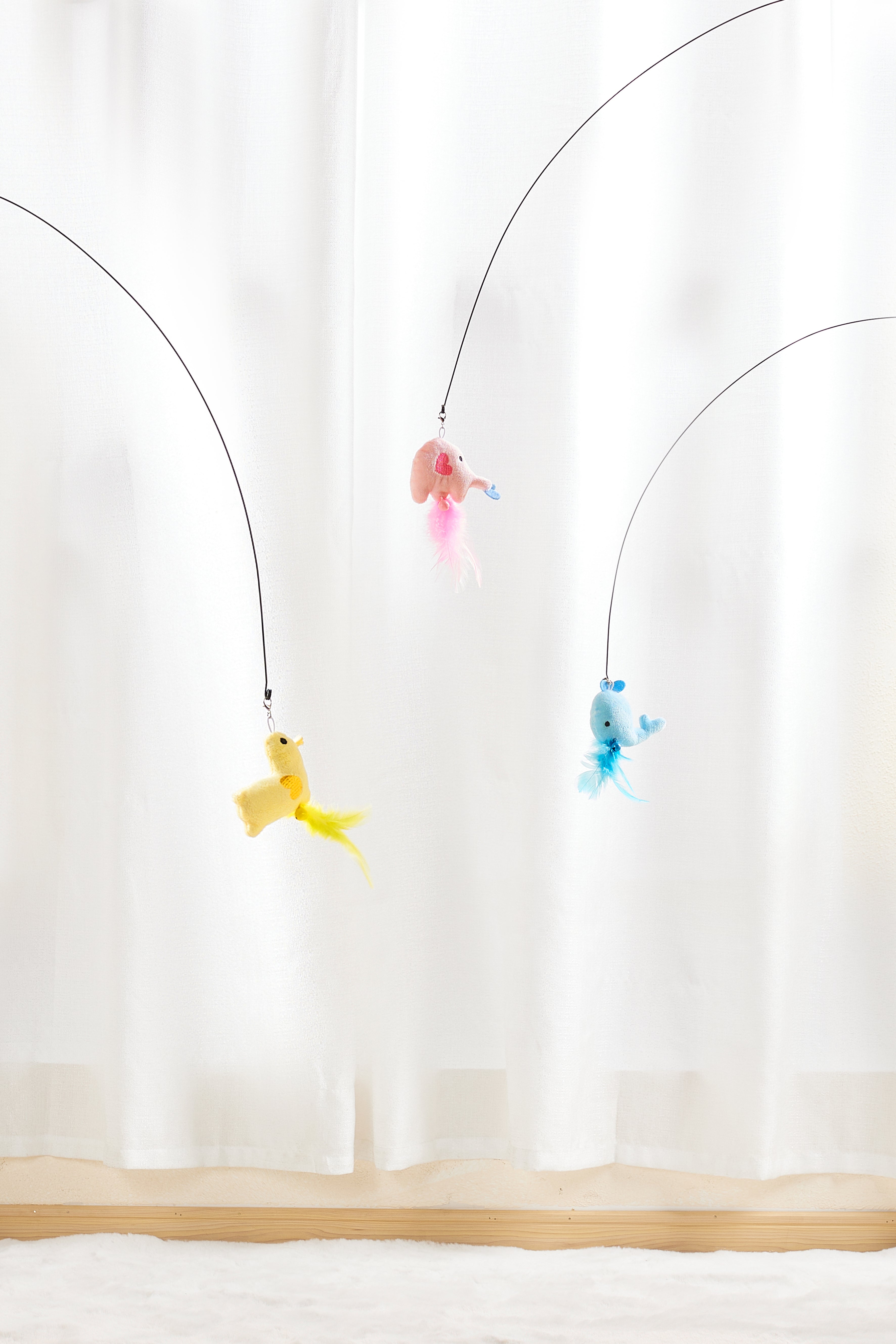 Animal Series Suction Cup Cat Toy - Duck