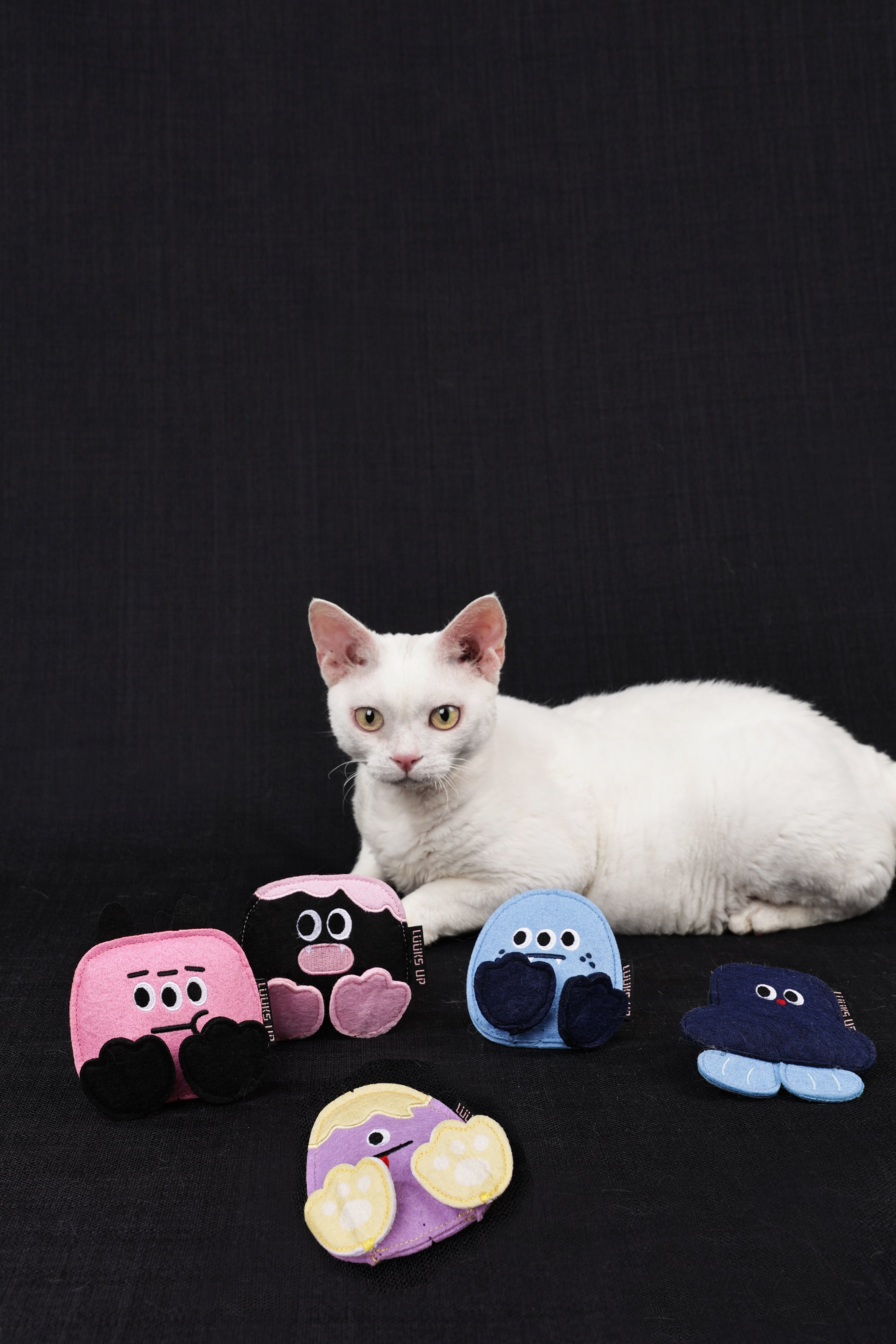 Monster Catnip Toy - 3 Eyed Monster Blue