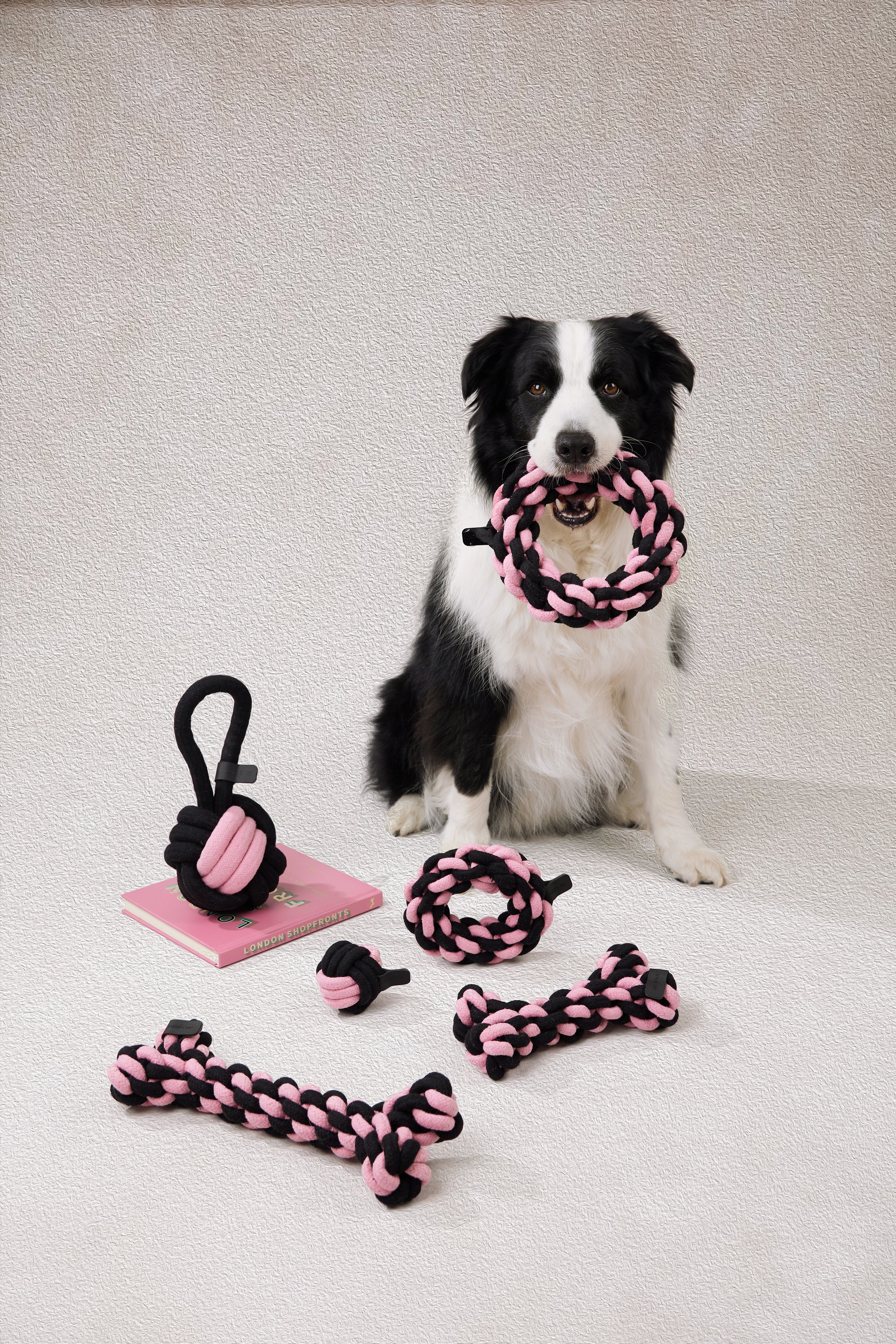 Rope Dog Toy Ball 9.5cm