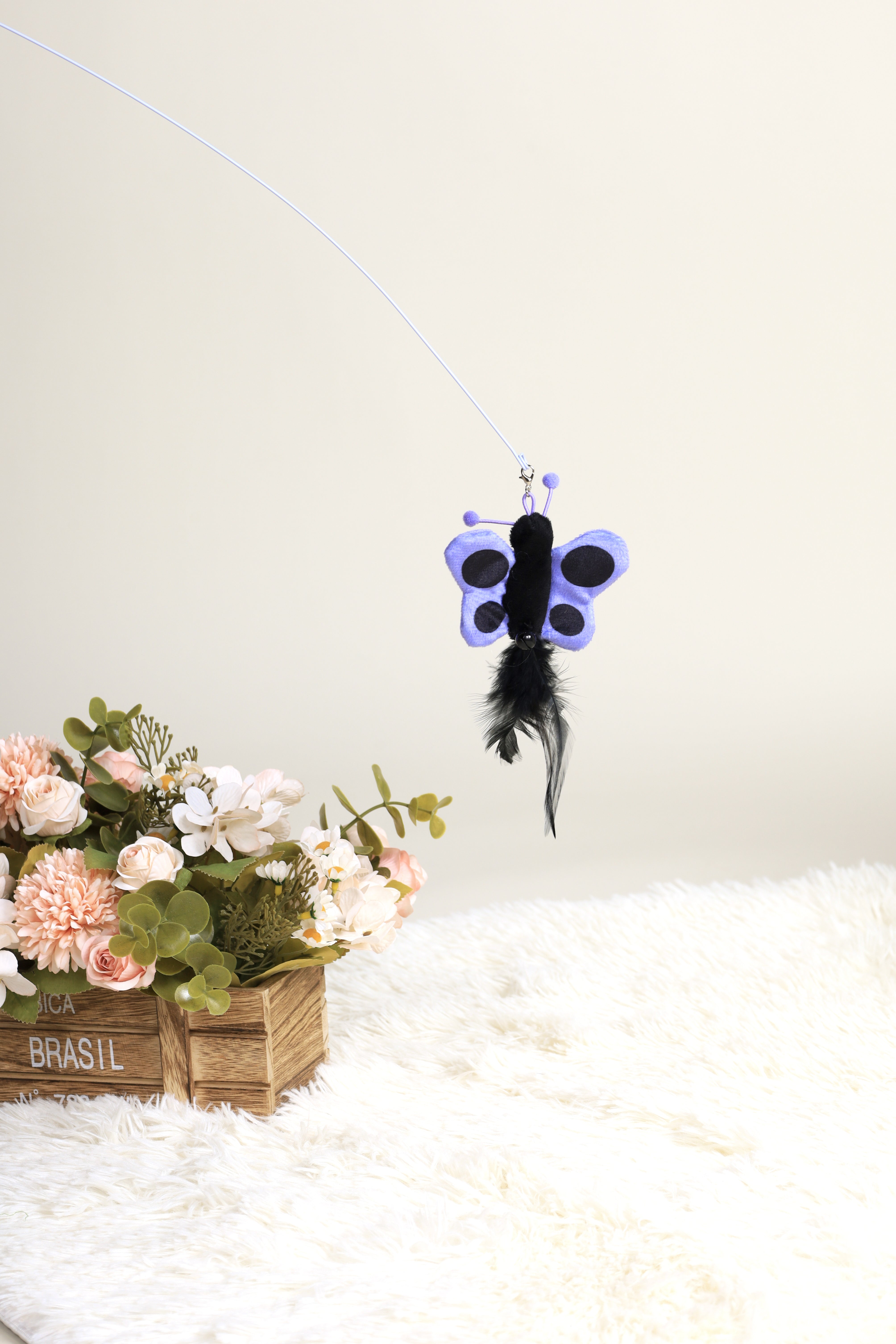 Bug Bounce Cat Teaser - Purple Butterfly