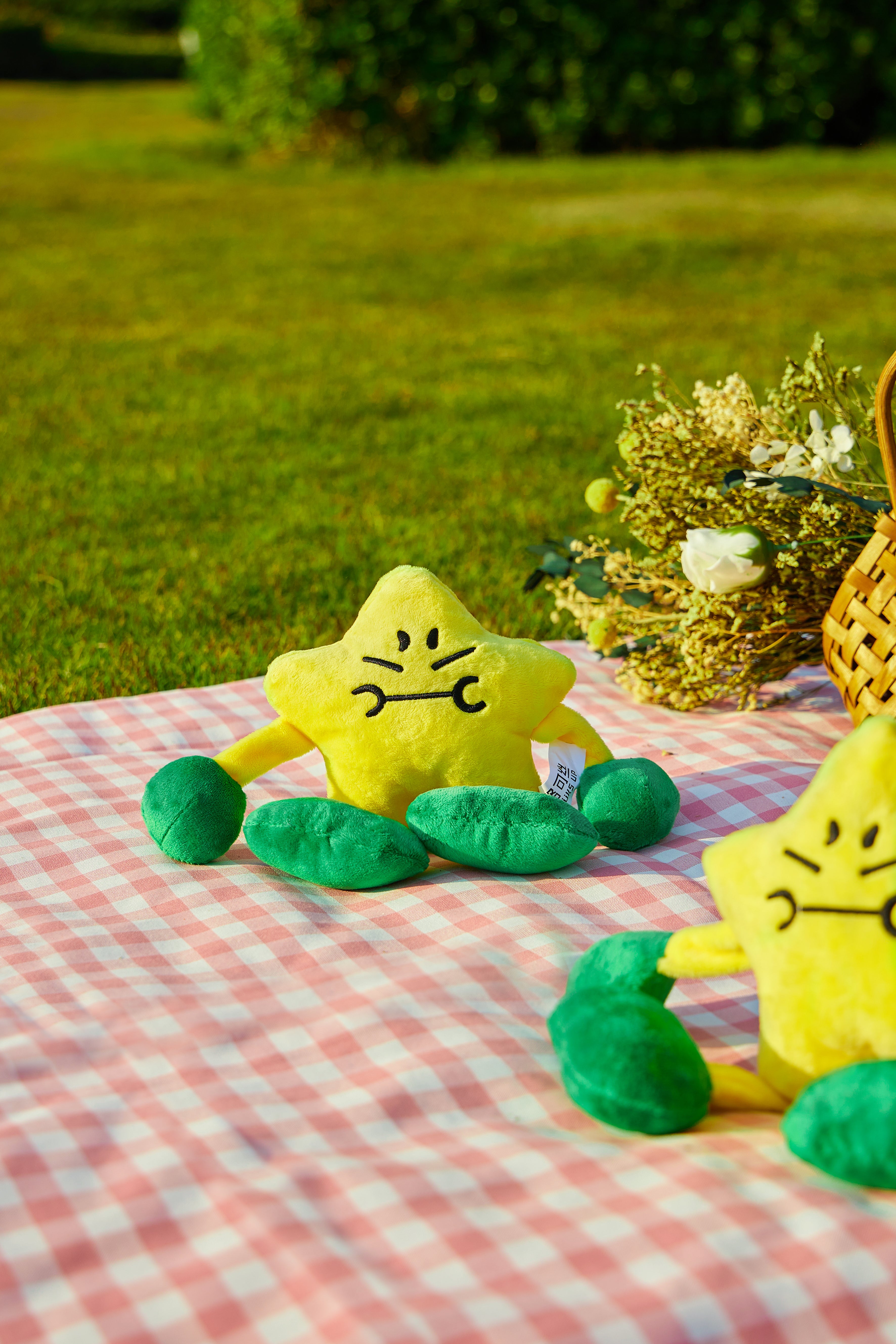 Star Dog Plush  Toy - Yellow