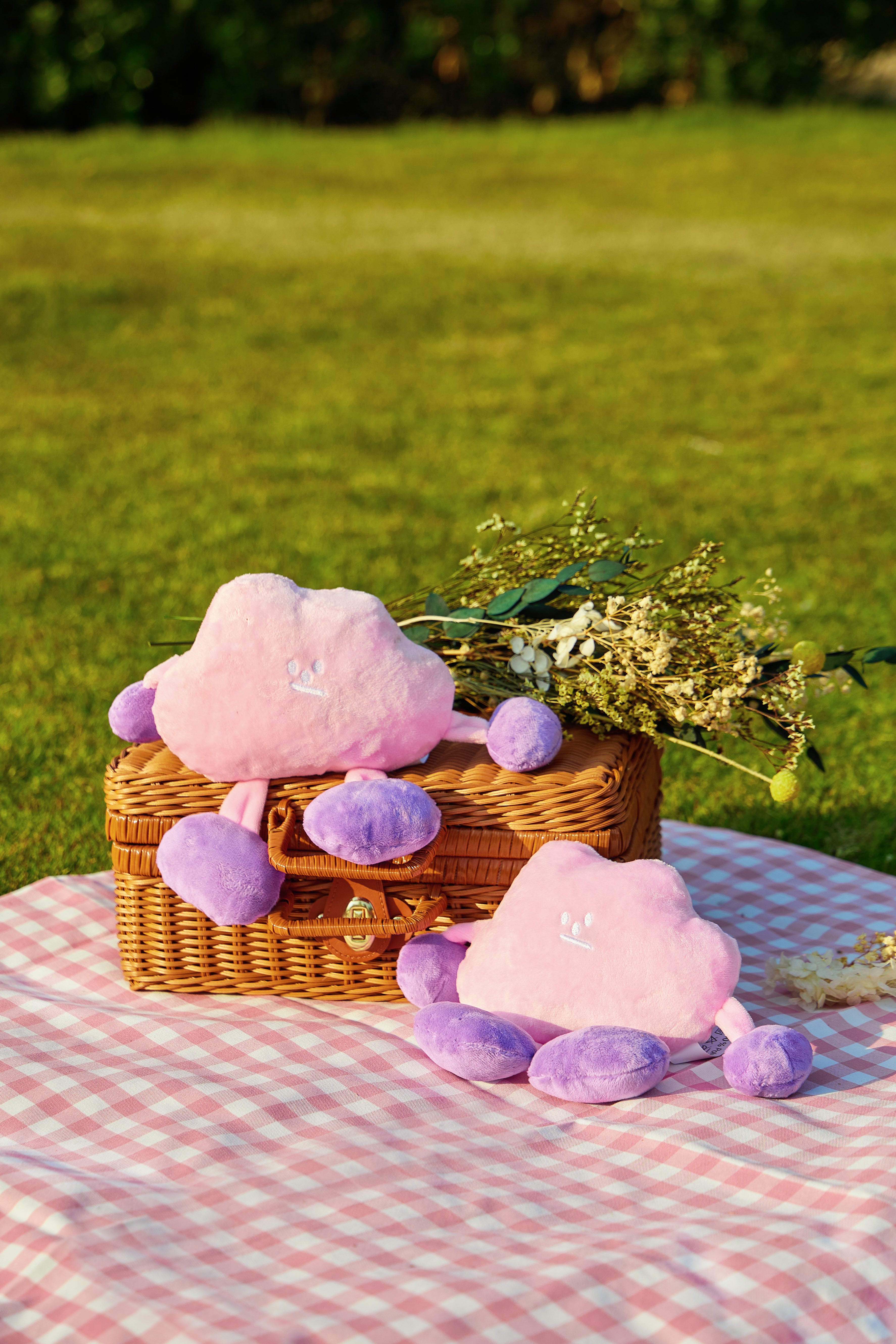 Cloud Dog Plush Toy - Pink