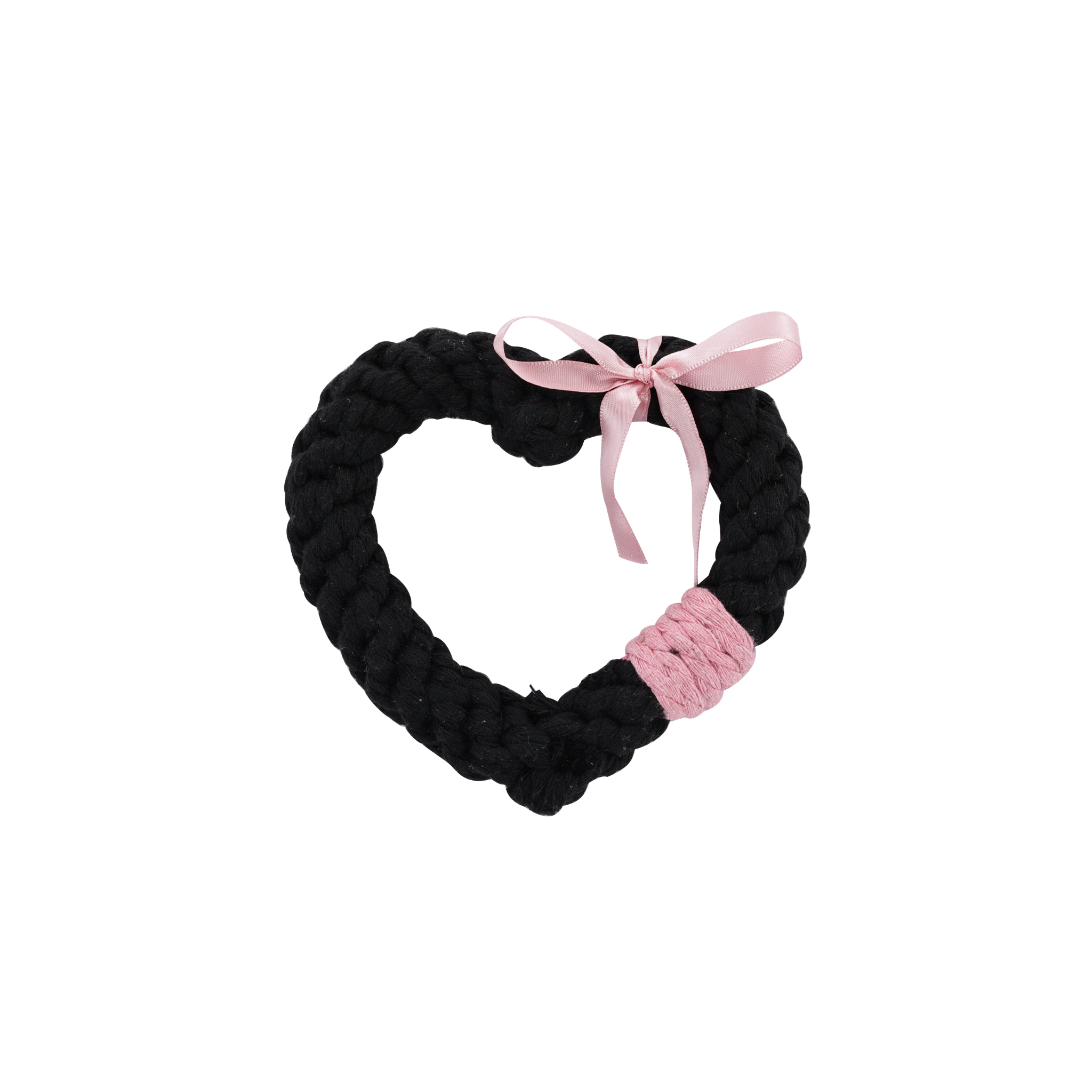 LOVE GIFT Dog Rope Toy-Black Pink