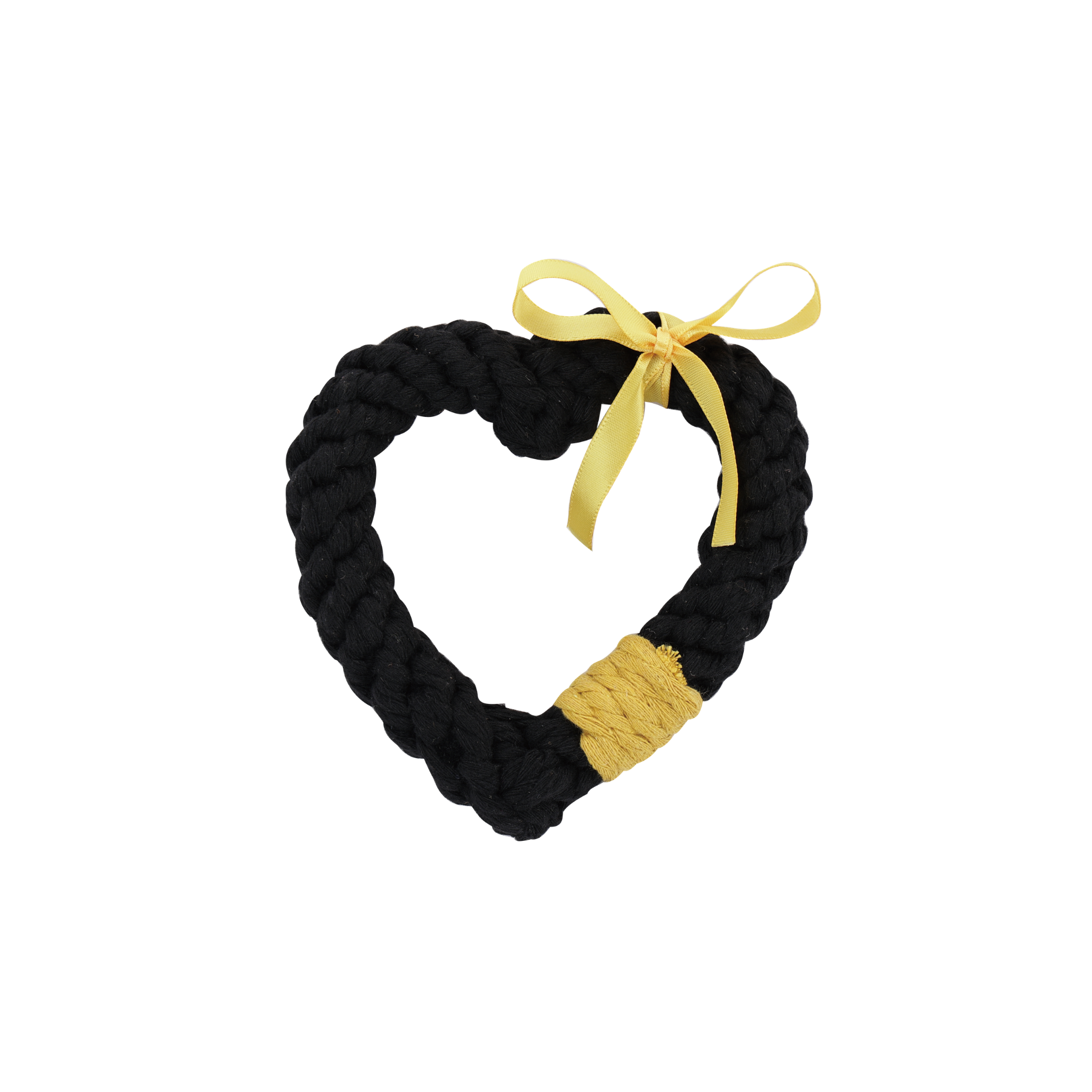LOVE GIFT Dog Rope Toy-Black Yellow