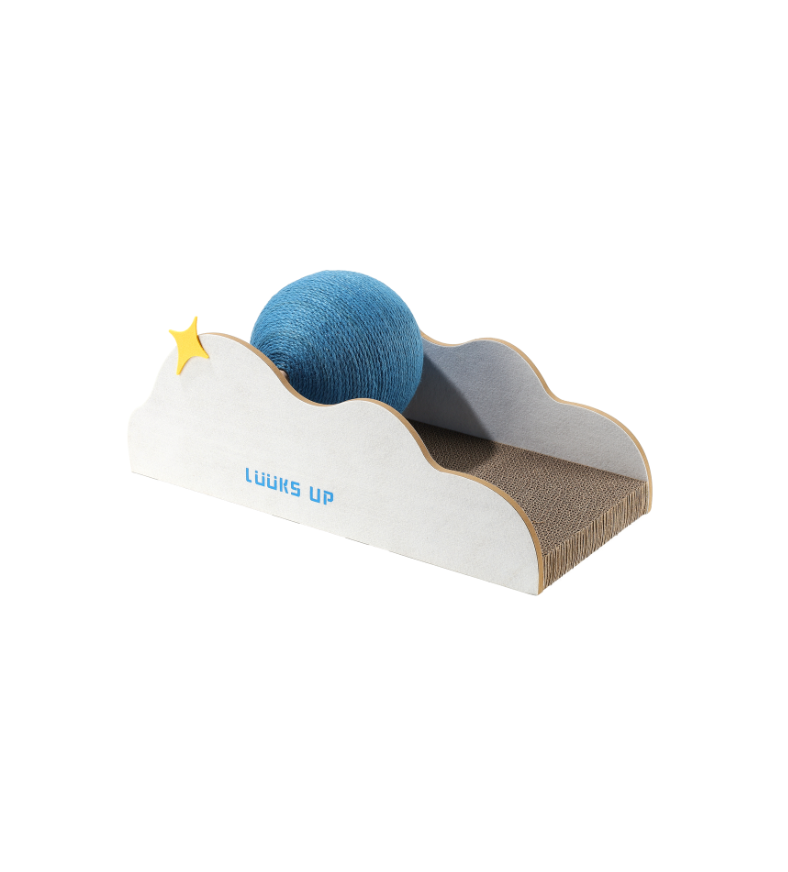Astroball Cat Scratcher - White