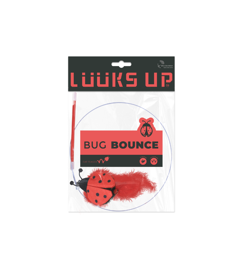 Bug Bounce Cat Teaser -Red Ladybug