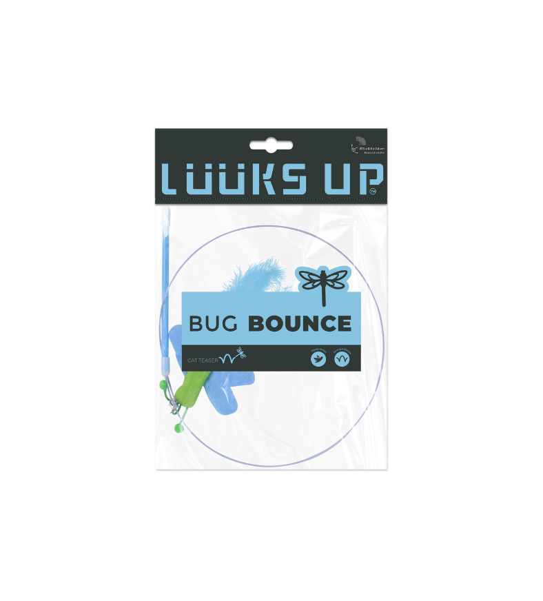Bug Bounce Cat Teaser - Blue Dragonfly