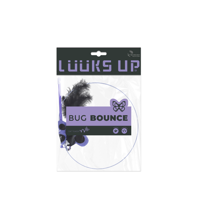 Bug Bounce Cat Teaser - Purple Butterfly