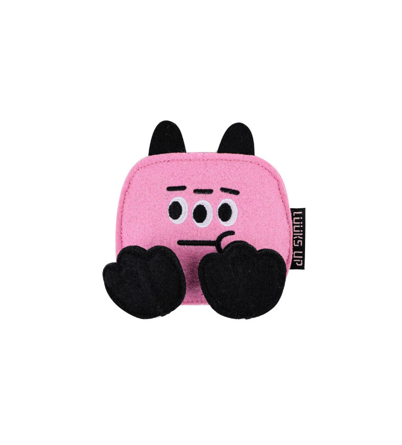 Monster Catnip Toy - 3 Eyed - Pink