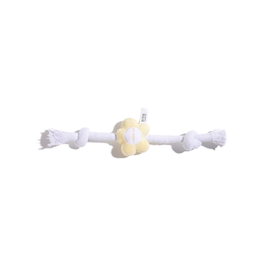 Rope Toy - Yellow Flower