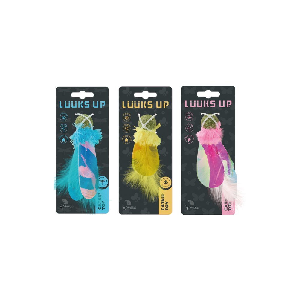 Colorful Wings Catnip Ball Toy