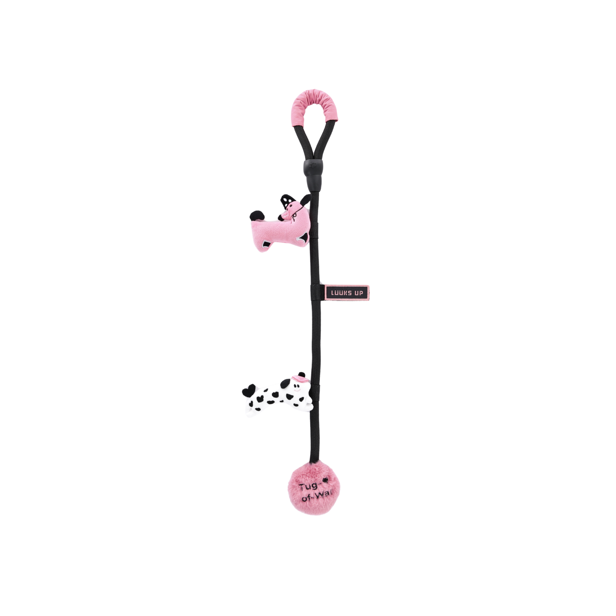 TUG PALS Dog Toy-Black Pink