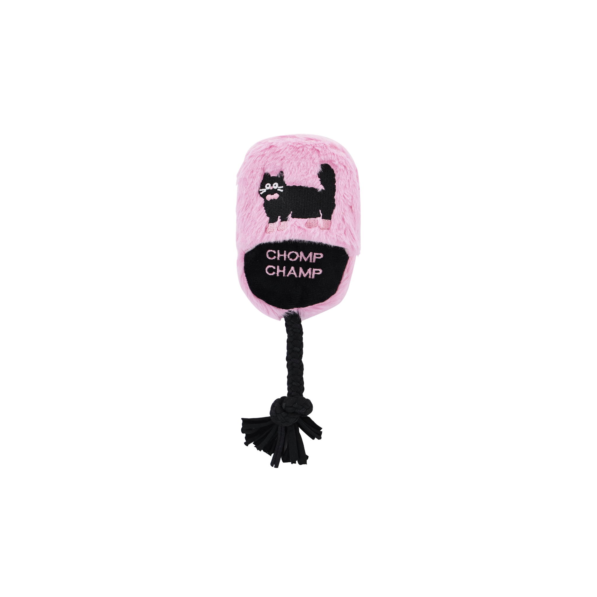 WHIMSY TUGS Dog Toy-Black Pink